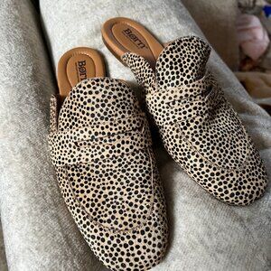 Born cheetah print loafer